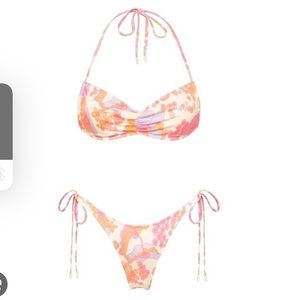 Triangl Greta Sherbet floral set with bag